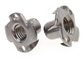 Four Serrated Pronged T Nuts Stainless Steel M10 X 15 for Furniture